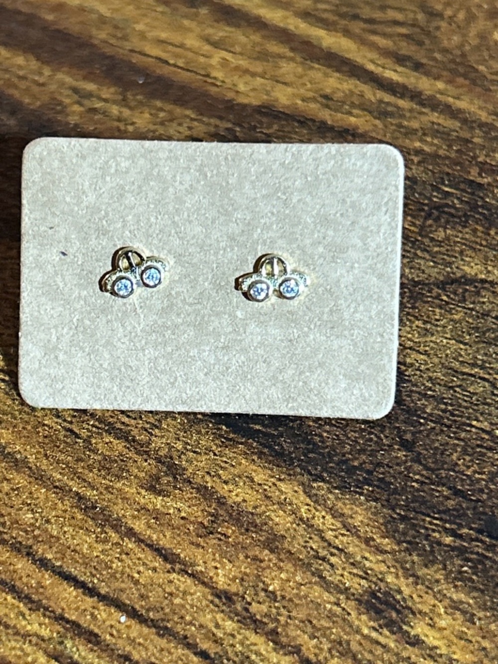 Gold Plated Crystal Accent Car Stud Earrings - Women Children Jewelry Earrings